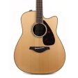 Yamaha FGX830C Dreadnought Cutaway Acoustic-Electric Natural Used on Sale