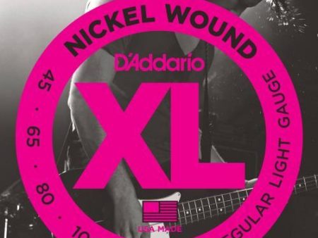 D Addario NIckel Wound Bass Strings (Regular Light 45-100) For Discount