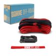 Borne Off-Road Winch Hook - 3 8in Rope - Hand Strap - Red Hot on Sale