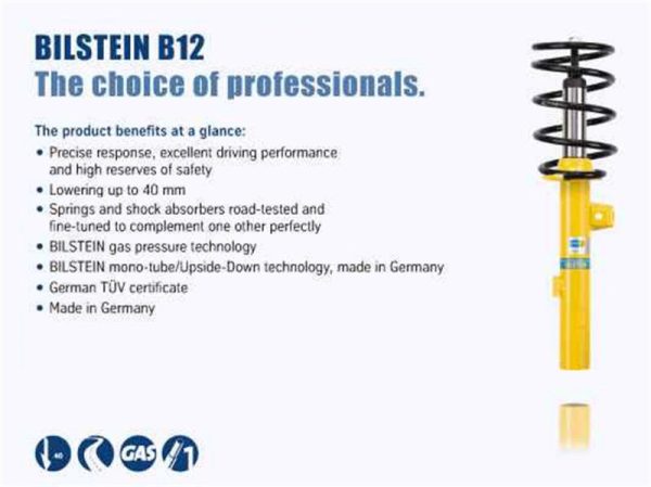 Bilstein B12 2011 Volkswagen Golf TDI Comfortline Wagon Front and Rear Suspension Kit Hot on Sale