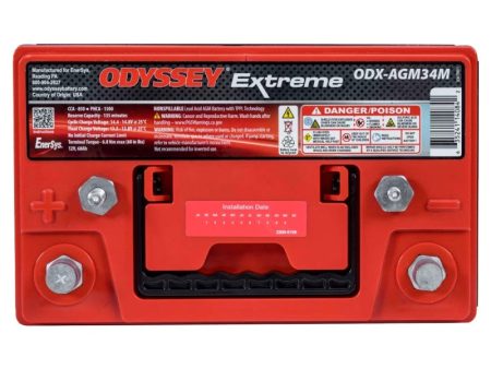 Odyssey Battery Marine RV Extreme AGM Battery (34M-PC1500ST) Supply