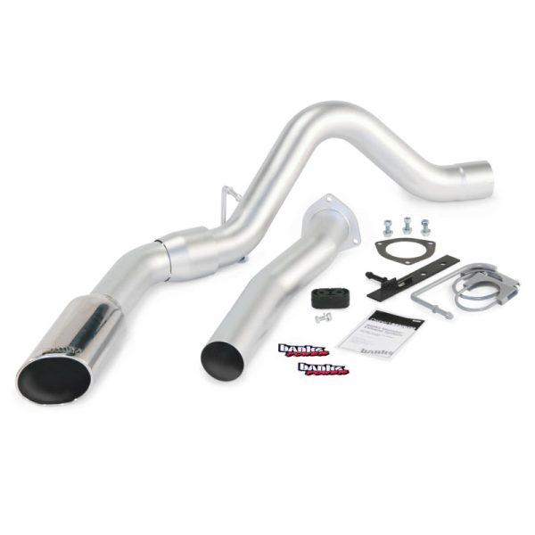 Banks Power 07-10 Chevy 6.6L LMM ECSB-CCLB Monster Exhaust System - SS Single Exhaust w  Chrome Tip Hot on Sale