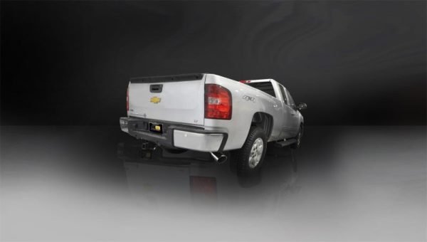 Corsa 2011-2013 Chevrolet Silverado Crew Cab Short Bed 1500 6.2L V8 Polished Sport Cat-Back Exhaust Online Sale