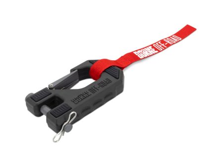 Borne Off-Road Winch Hook - 3 8in Rope - Hand Strap - Red Hot on Sale