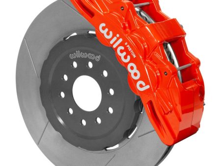 Wilwood SX6R Front Brake Kit 15in GT Slotted Red 05-13 Chevy Corvette Online Sale