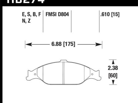 Hawk 96-10 Ford Mustang Blue 9012 Race Front Brake Pads Sale