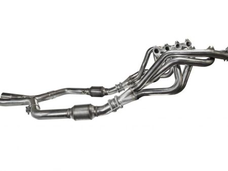 Kooks 05-10 Ford Mustang GT Manual 1 5 8in x 2 1 2in SS Long Tube Headers and OEM Catted SS X Pipe For Discount