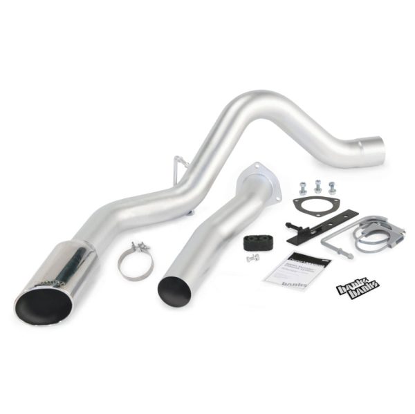 Banks Power 07-10 Chevy 6.6L LMM ECSB-CCLB Monster Exhaust System - SS Single Exhaust w  Chrome Tip Hot on Sale