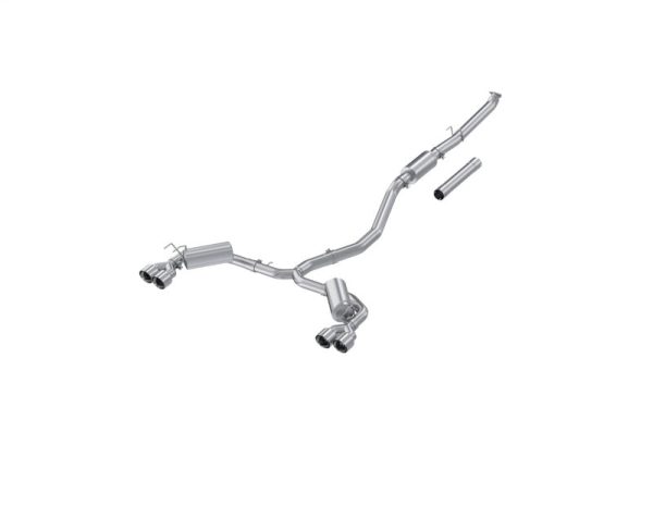 MBRP 22-24 Honda Civic Sport Touring 1.5L 3in Cat-Back 2.5in Dual Split Rear w  Quad Tips - AL Hot on Sale