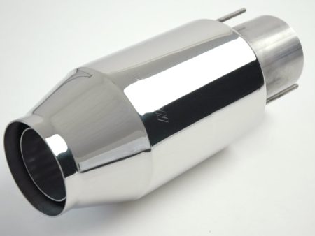 Gibson Marine Bullet Muffler (Pair) Transom Mount - 4in Inlet 11in Length - Stainless Fashion