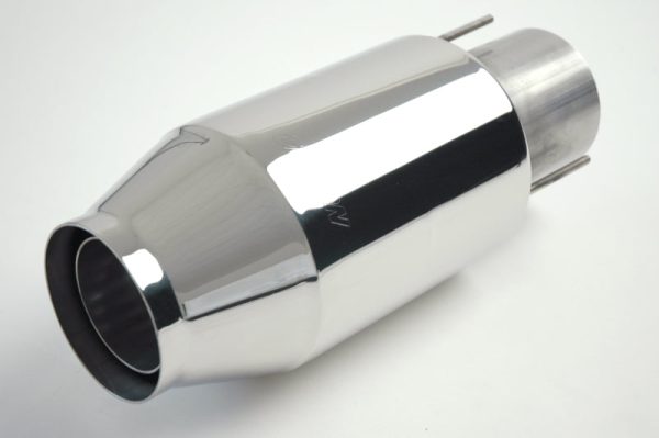 Gibson Marine Bullet Muffler (Pair) Transom Mount - 4in Inlet 11in Length - Stainless Fashion