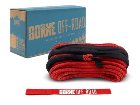 Borne Off-Road Synthetic Rope - 3 8in x 85ft - Red Online Hot Sale