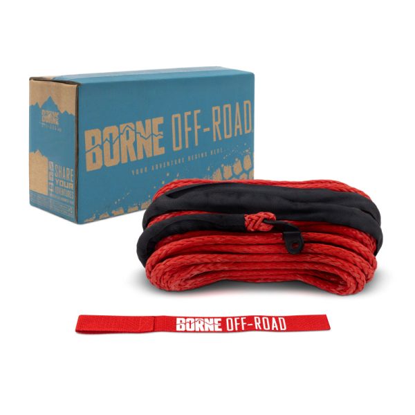 Borne Off-Road Synthetic Rope - 3 8in x 85ft - Red Online Hot Sale