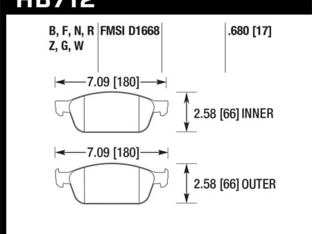 Hawk 13-14 Ford Focus 2.0L ST Front ER-1 Brake Pads For Cheap