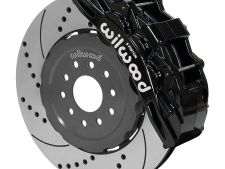 Wilwood SX6R Front Brake Kit 15in SRP Slotted Drilled Black 05-13 Chevy Corvette Fashion