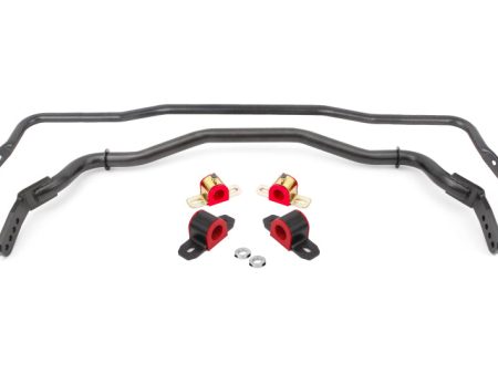 BMR 15-22 S550 Mustang Sway Bar Kit with Bushings  Front and Rear Black Hammertone For Cheap