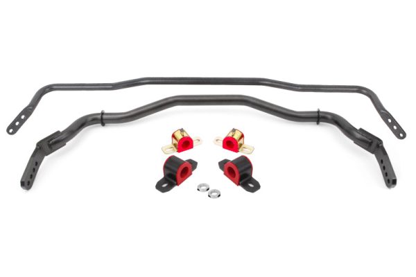 BMR 15-22 S550 Mustang Sway Bar Kit with Bushings  Front and Rear Black Hammertone For Cheap